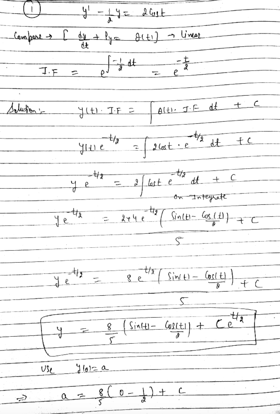 Advanced Math homework question answer, step 1, image 1